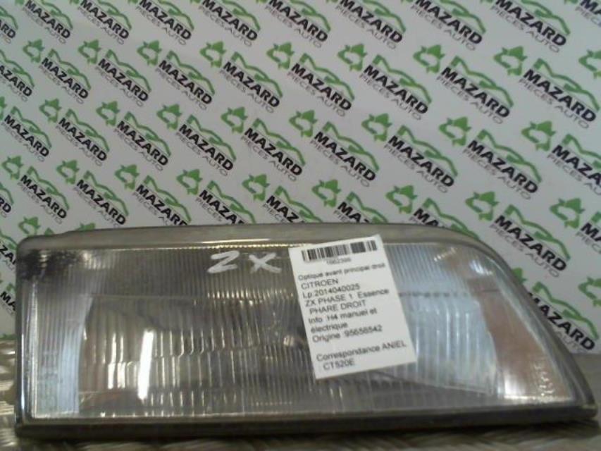 Gruppo ottico anteriore principale destro (luci)(faro) CITROEN ZX PHASE 1 Gasolina - 1
