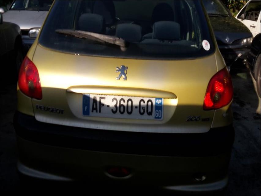 Verin de coffre PEUGEOT 206 PHASE 1 Diesel - 1