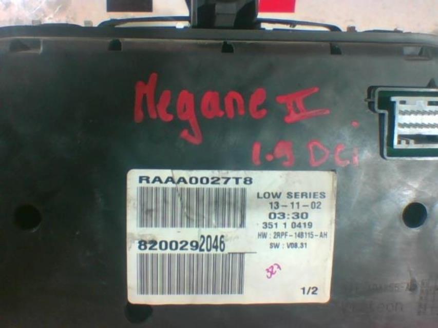Compteur RENAULT MEGANE 2 PHASE 1  - 1
