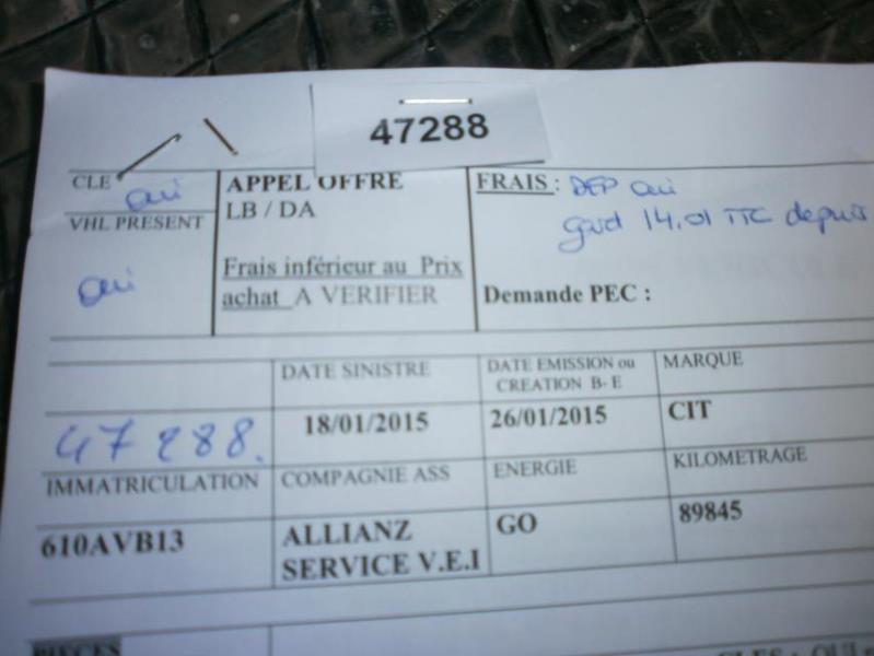 Commande chauffage CITROEN C5 1 PHASE 2 Diesel - 1