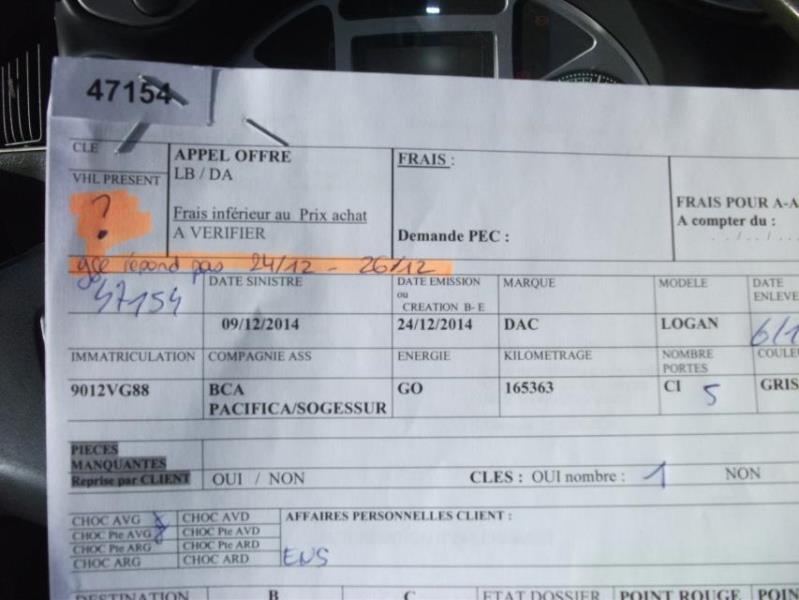 Commande chauffage DACIA LOGAN 1 PHASE 1 Diesel - 1
