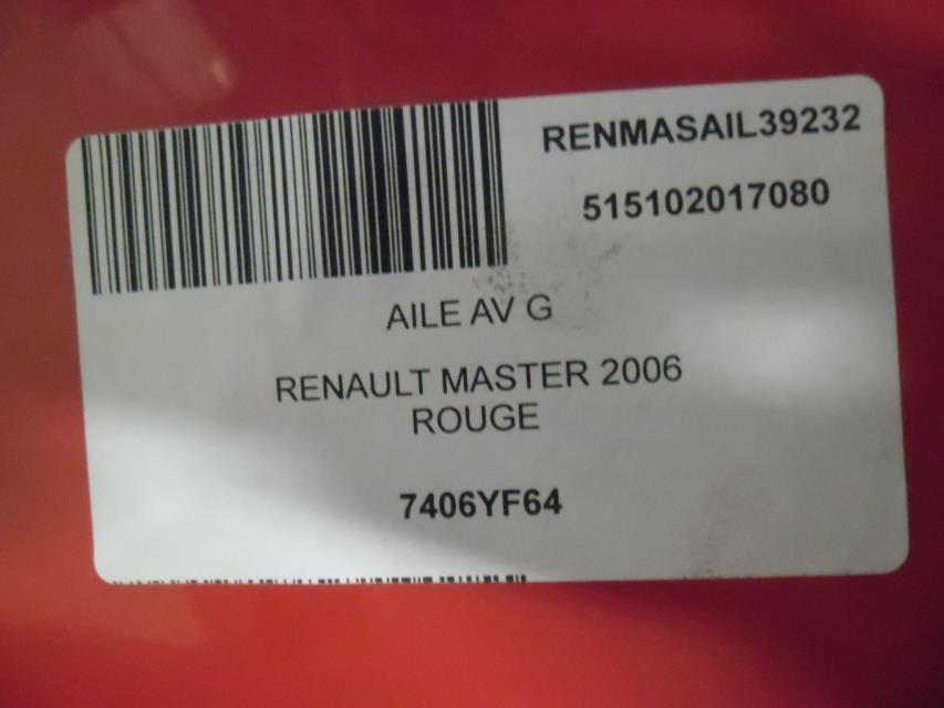 Aile avant gauche RENAULT MASTER 2 PHASE 2 Diesel - 1