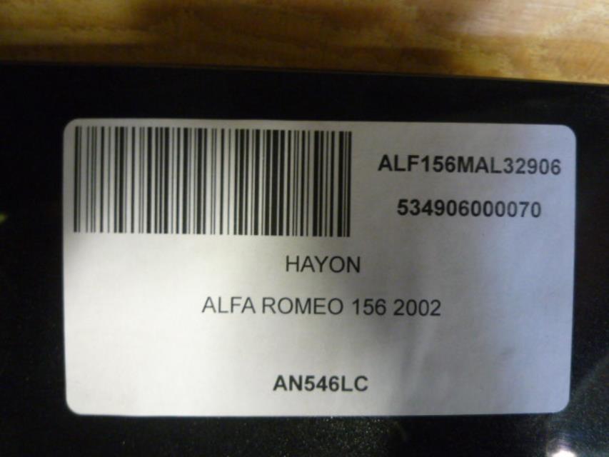 Portabagagli/Portellone posteriore ALFA ROMEO 156 PHASE 2 BREAK Diésel - 1