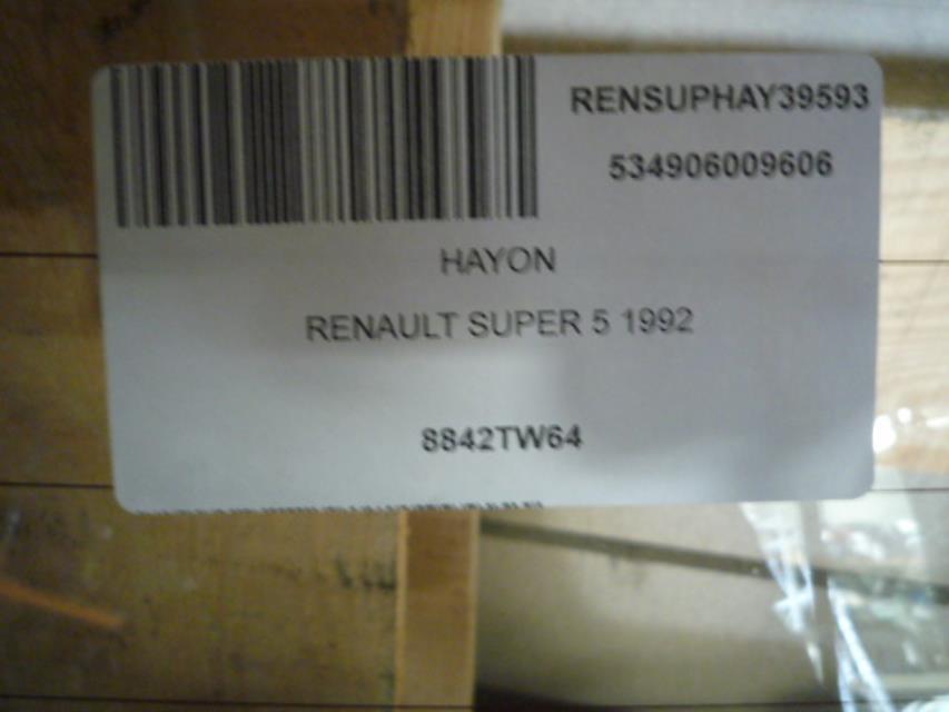 Portabagagli/Portellone posteriore RENAULT SUPER 5 Gasolina - 1
