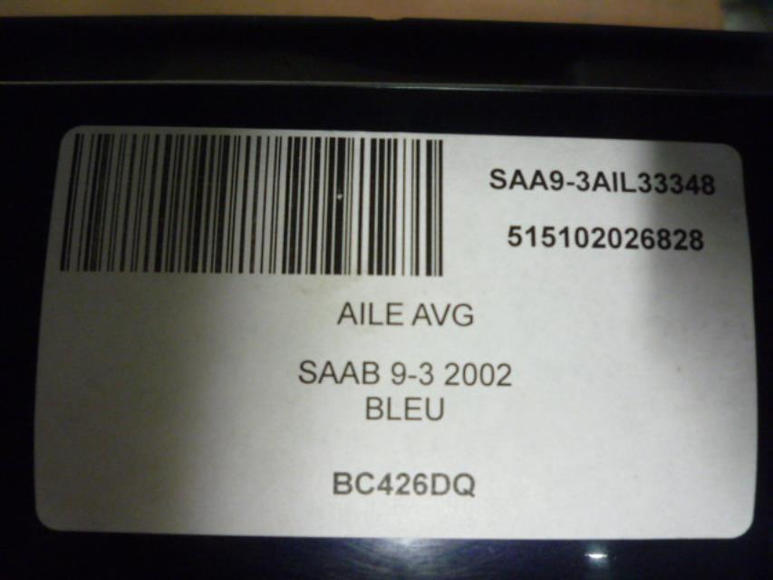 Aile avant gauche SAAB 9.3 1 Diesel - 1