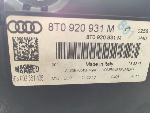 Compteur AUDI A5 1 SPORTBACK PHASE 1 Diesel - 1