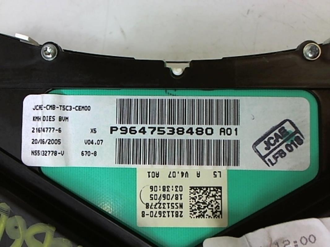 Image Compteur - PEUGEOT 307