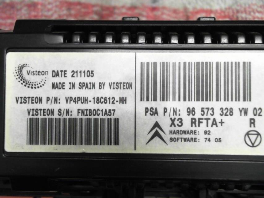Commande chauffage CITROEN C5 1 PHASE 2 Diesel - 1