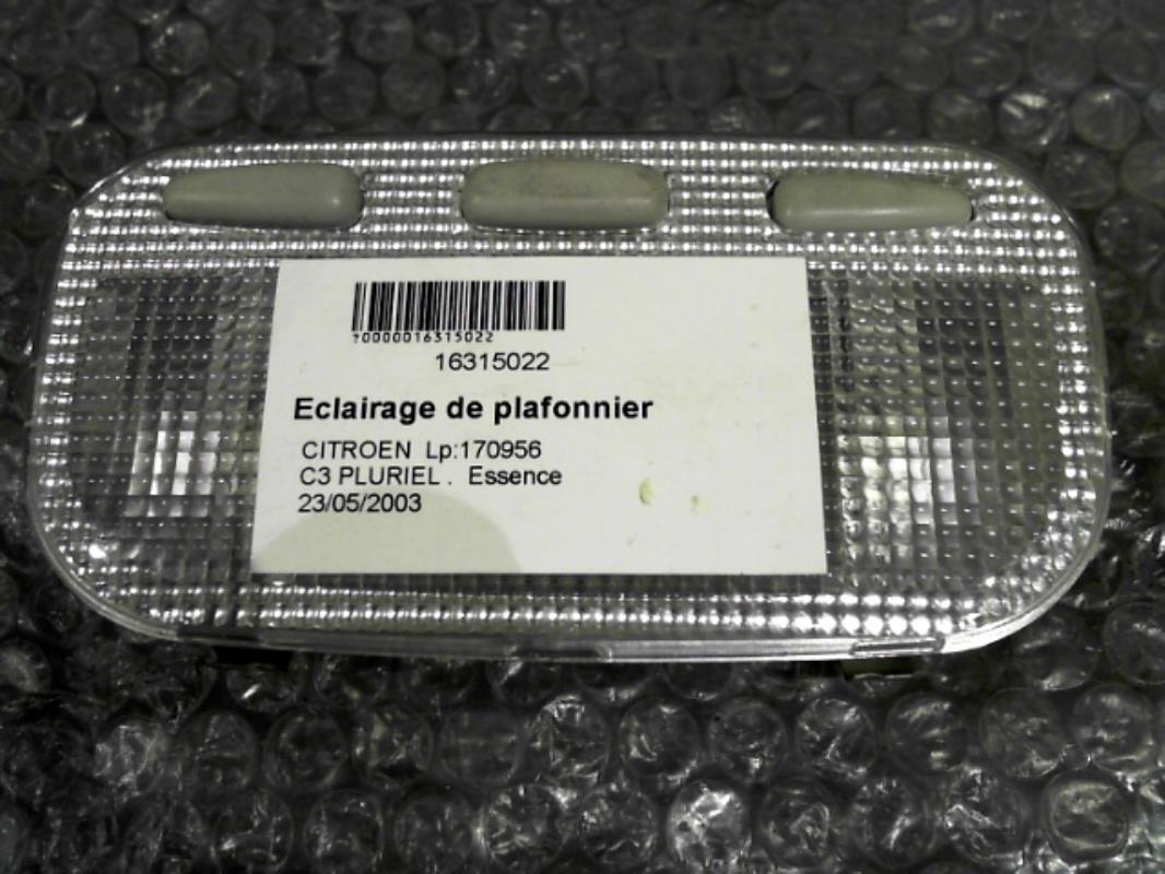 Eclairage de plafonnier CITROEN C3 PLURIEL PHASE 1 CABRIOLET Essence - 1