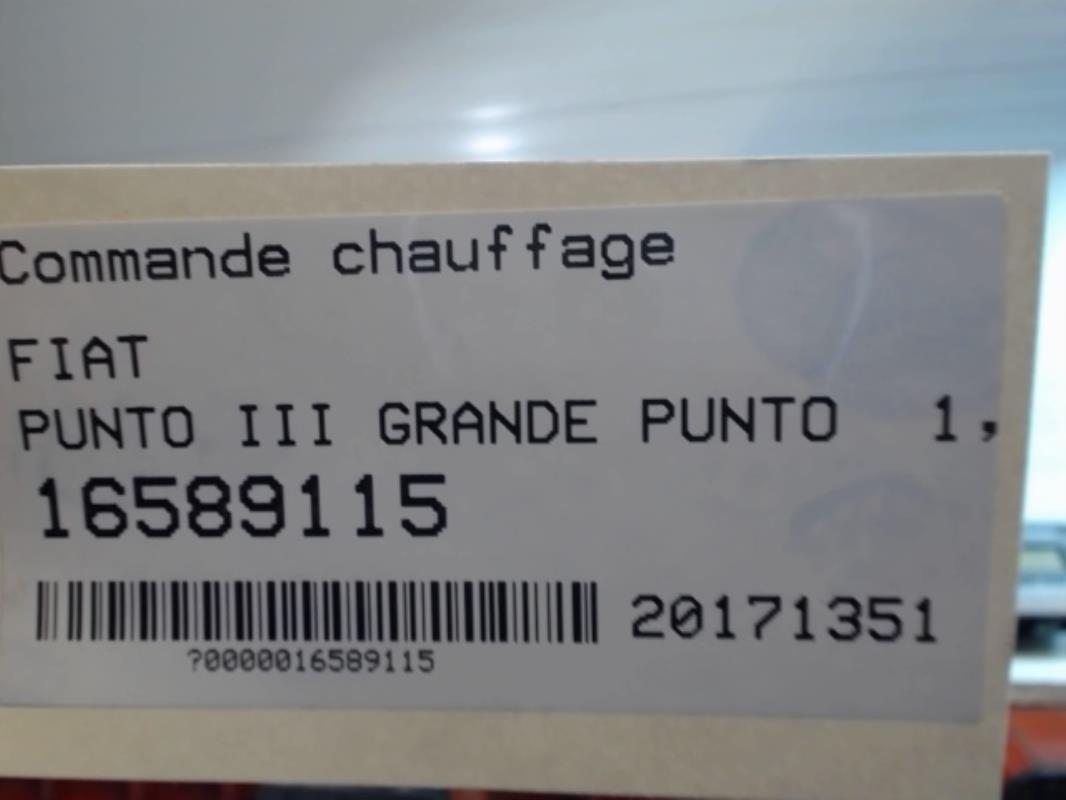 Commande chauffage FIAT GRANDE PUNTO Diesel - 1