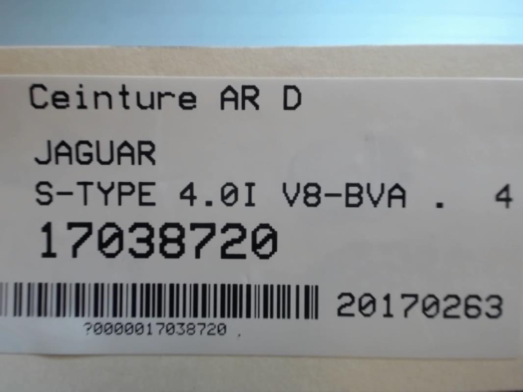 Cintura di sicurezza posteriore destra JAGUAR S-TYPE PHASE 1 Gasolina - 1