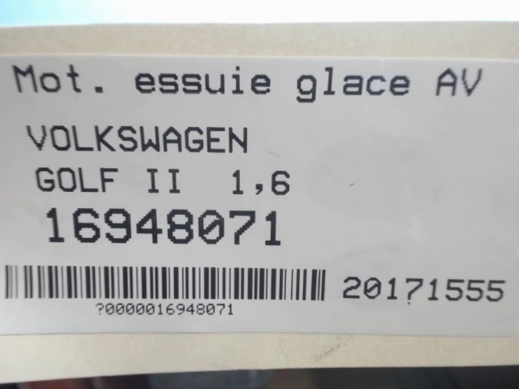 Image Moteur essuie glace avant - VOLKSWAGEN GOLF 2