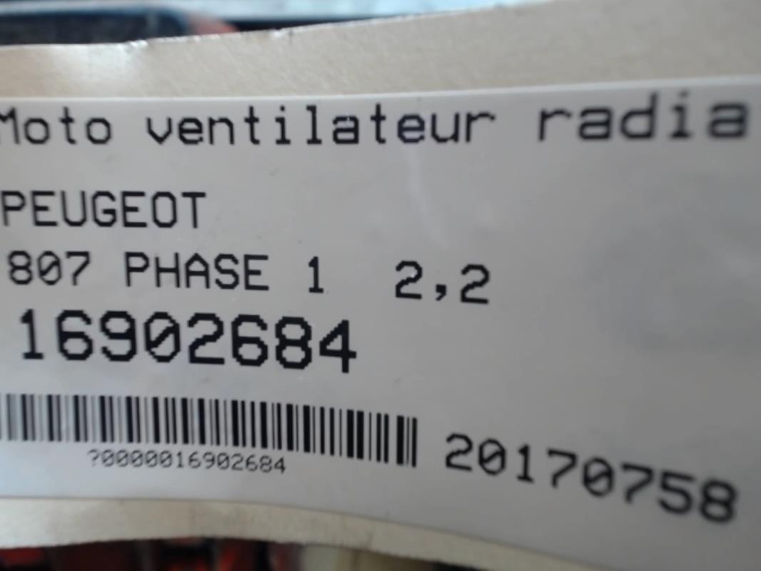 Image Moto ventilateur radiateur - PEUGEOT 807