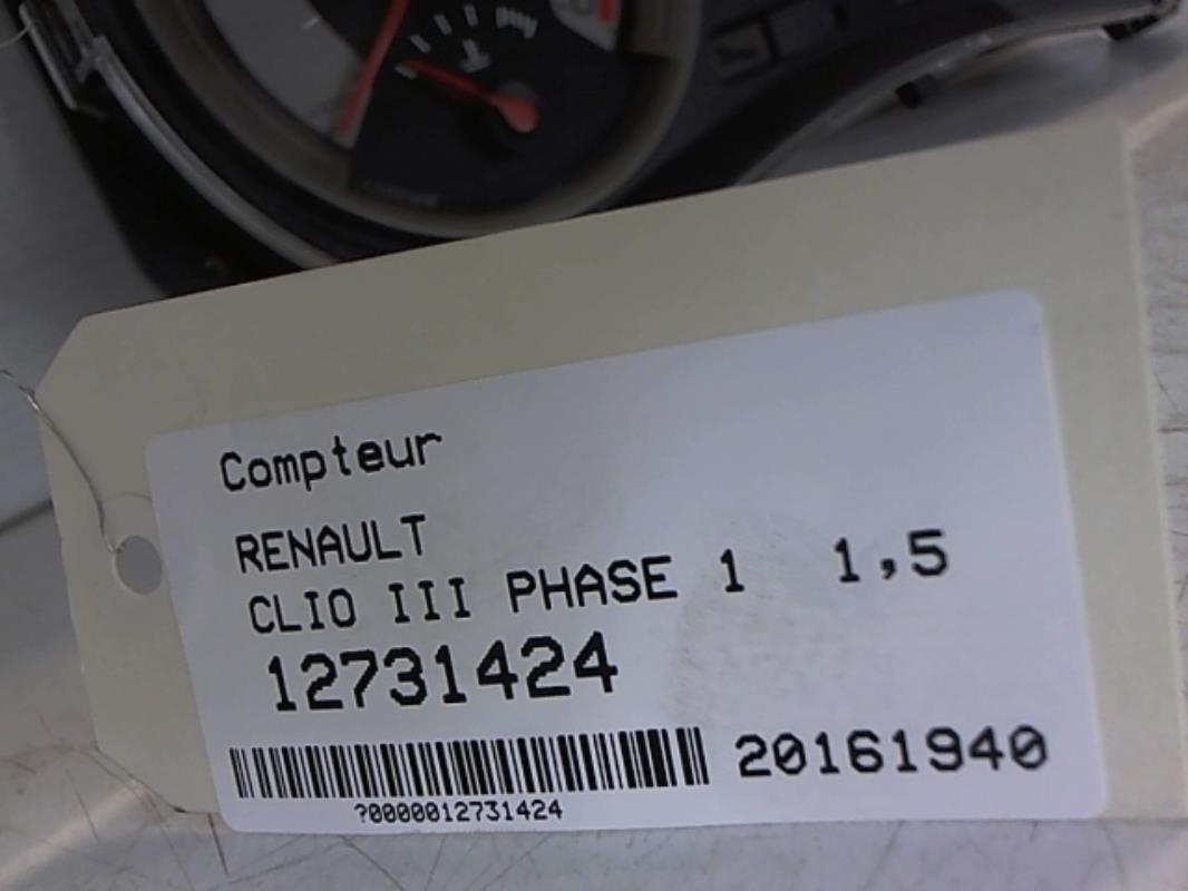 Image Compteur - RENAULT CLIO 3
