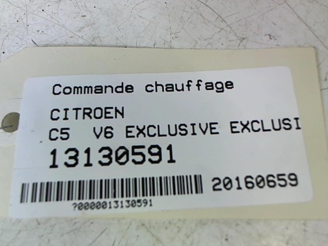 Commande chauffage CITROEN C5 1 PHASE 2  - 1