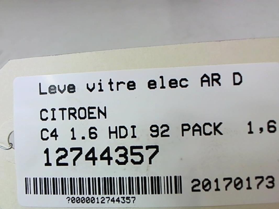 Alzacristalli elettrico posteriore destro CITROEN C4 1 PHASE 2 Diésel - 1