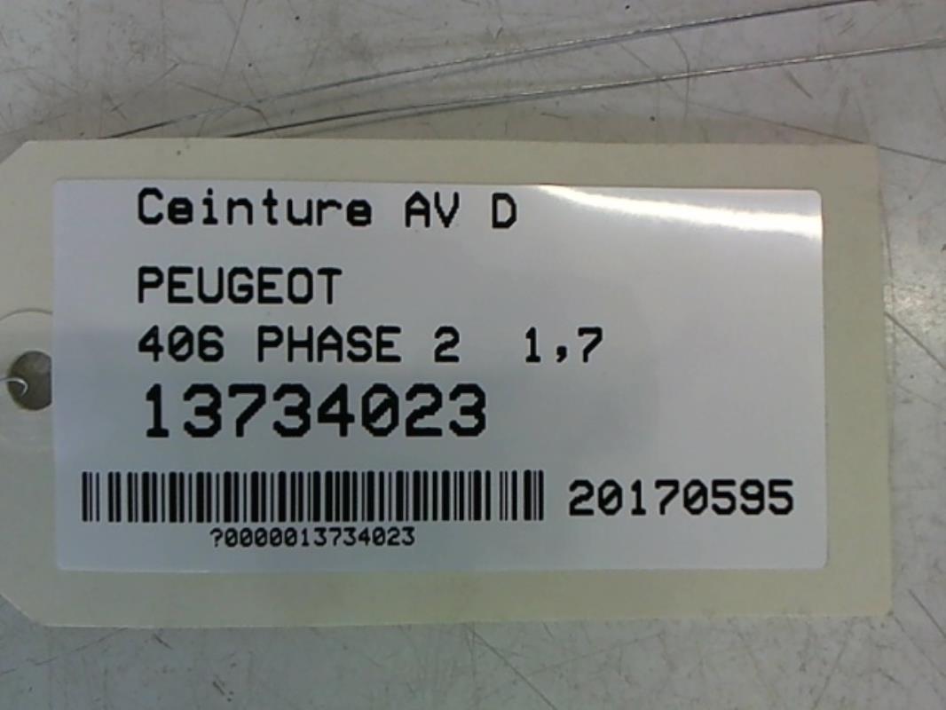 Cintura di sicurezza anteriore destra PEUGEOT 406 PHASE 2 Gasolina - 1