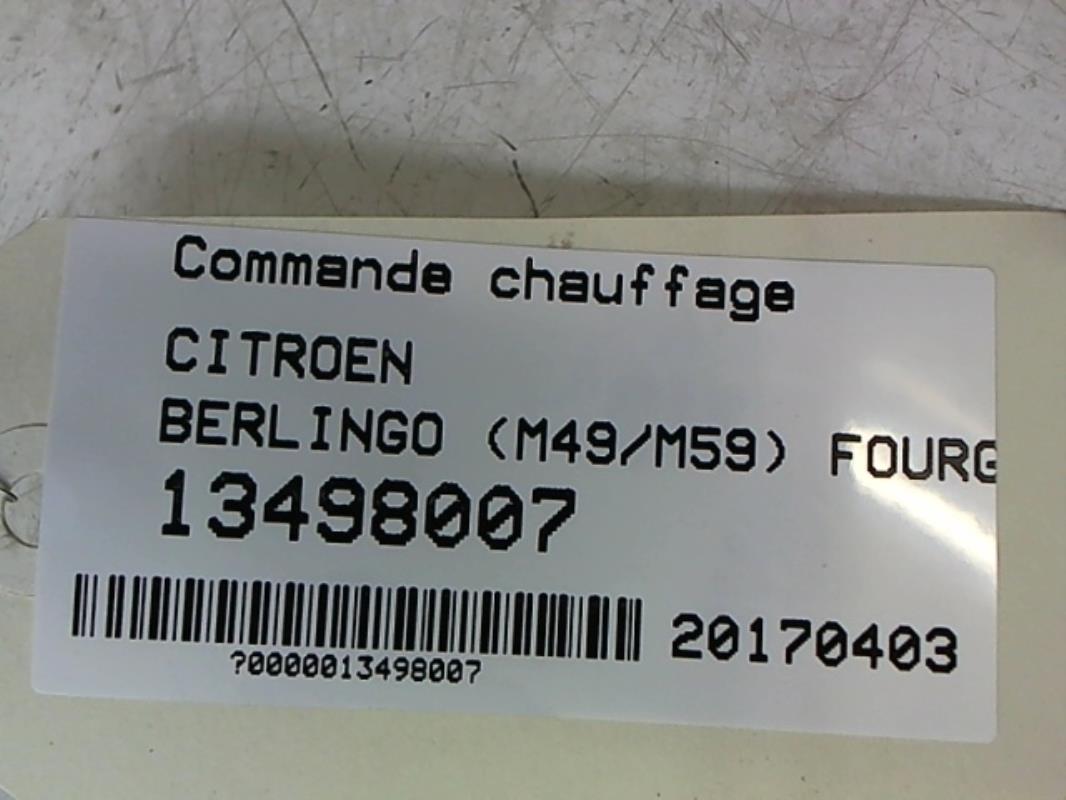 Image Commande chauffage - CITROEN BERLINGO 1