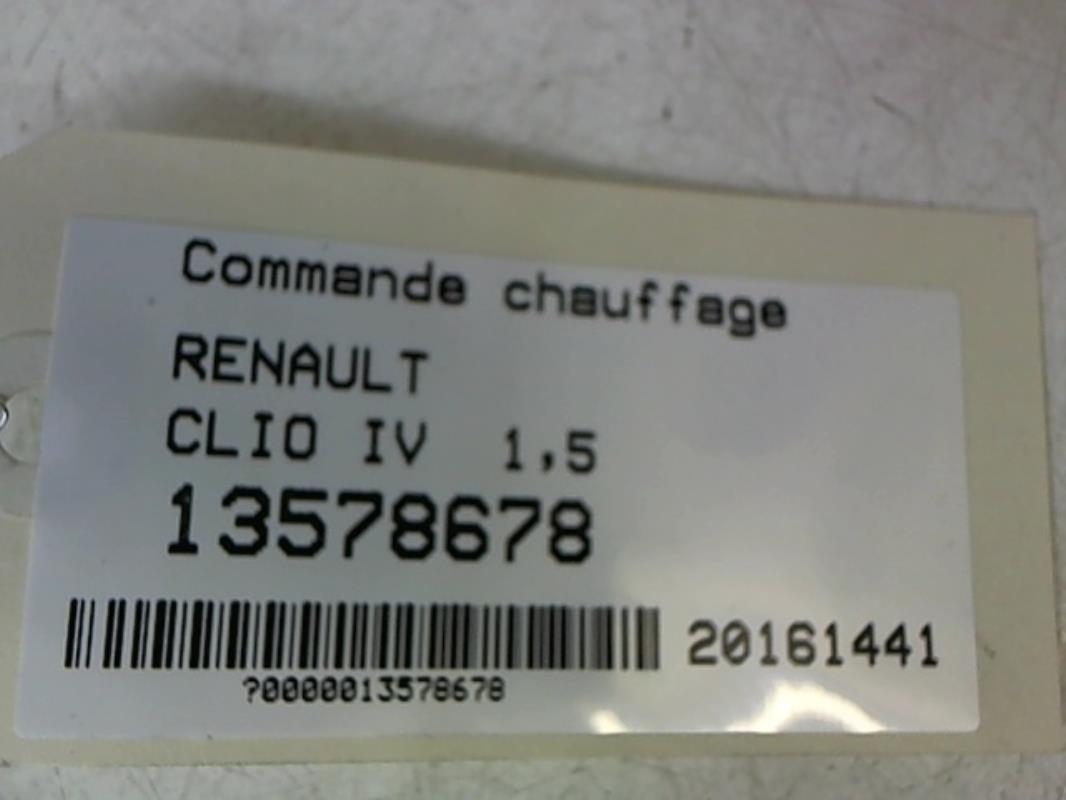 Commande chauffage RENAULT CLIO 4 PHASE 1 Diesel - 1