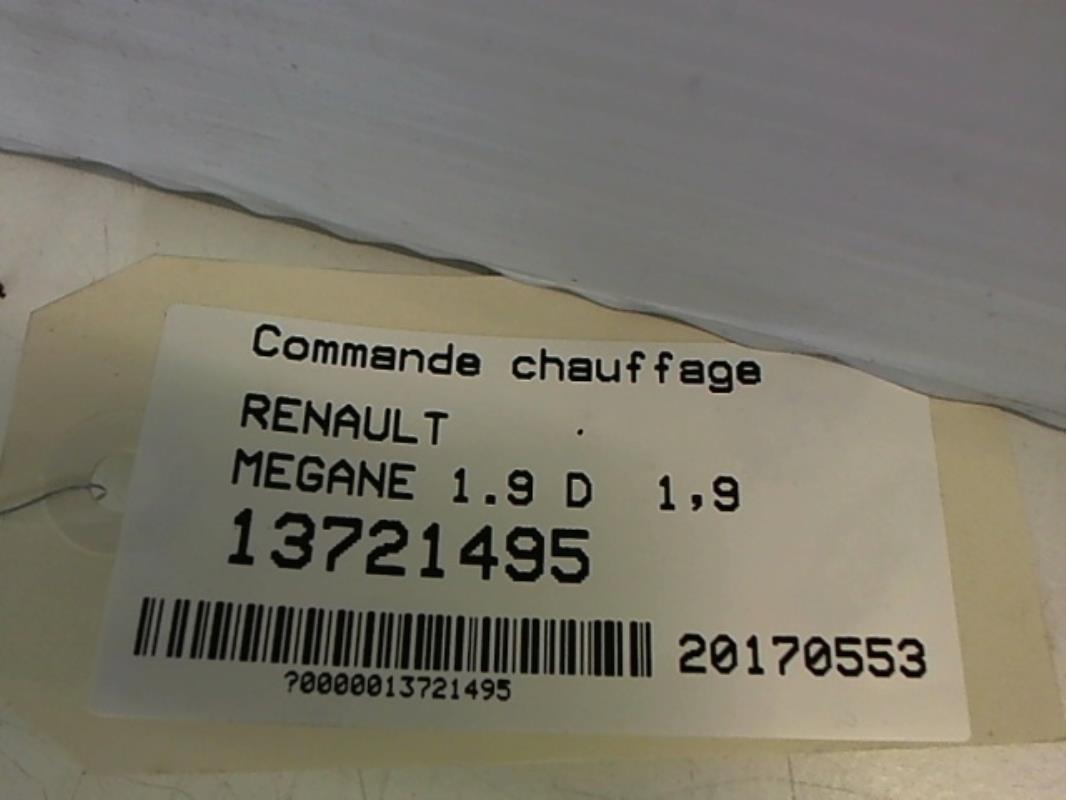 Image Commande chauffage - RENAULT MEGANE 1