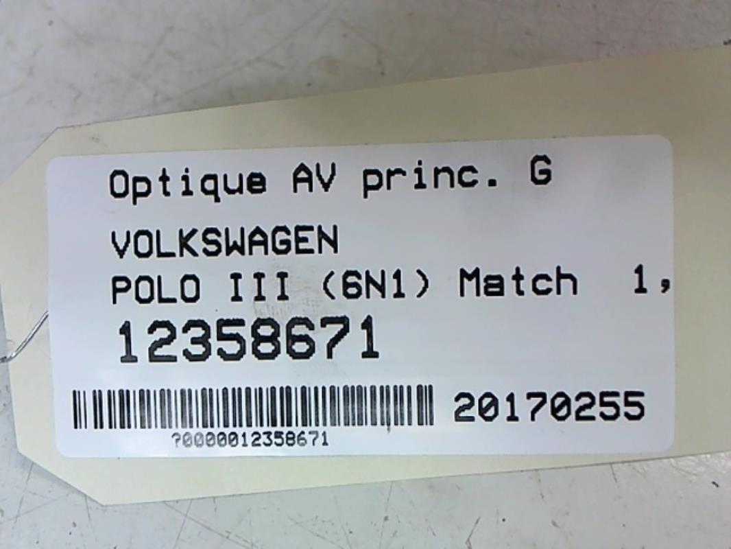 Gruppo ottico anteriore principale sinistro (luci)(faro) VOLKSWAGEN POLO 3 PHASE 1 Diésel - 1