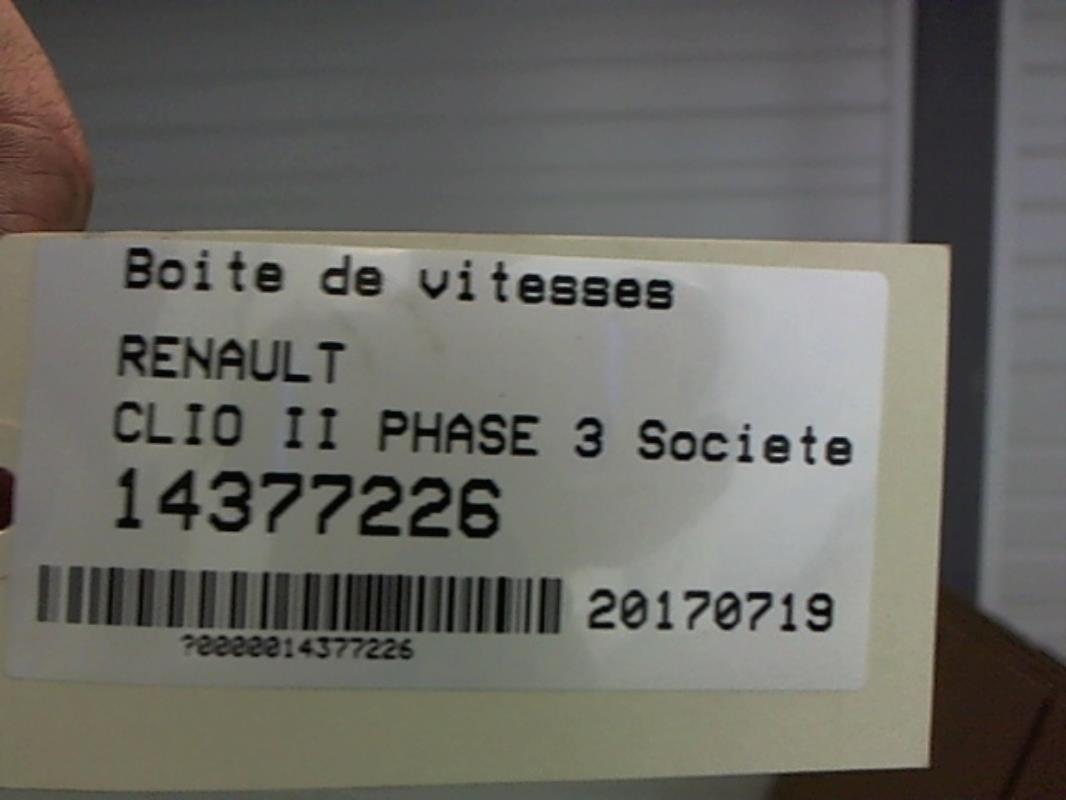 Image Boite de vitesses - RENAULT CLIO 2