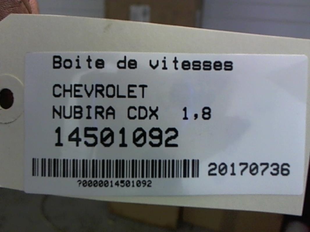 Boite de vitesses CHEVROLET NUBIRA BREAK Essence - 1