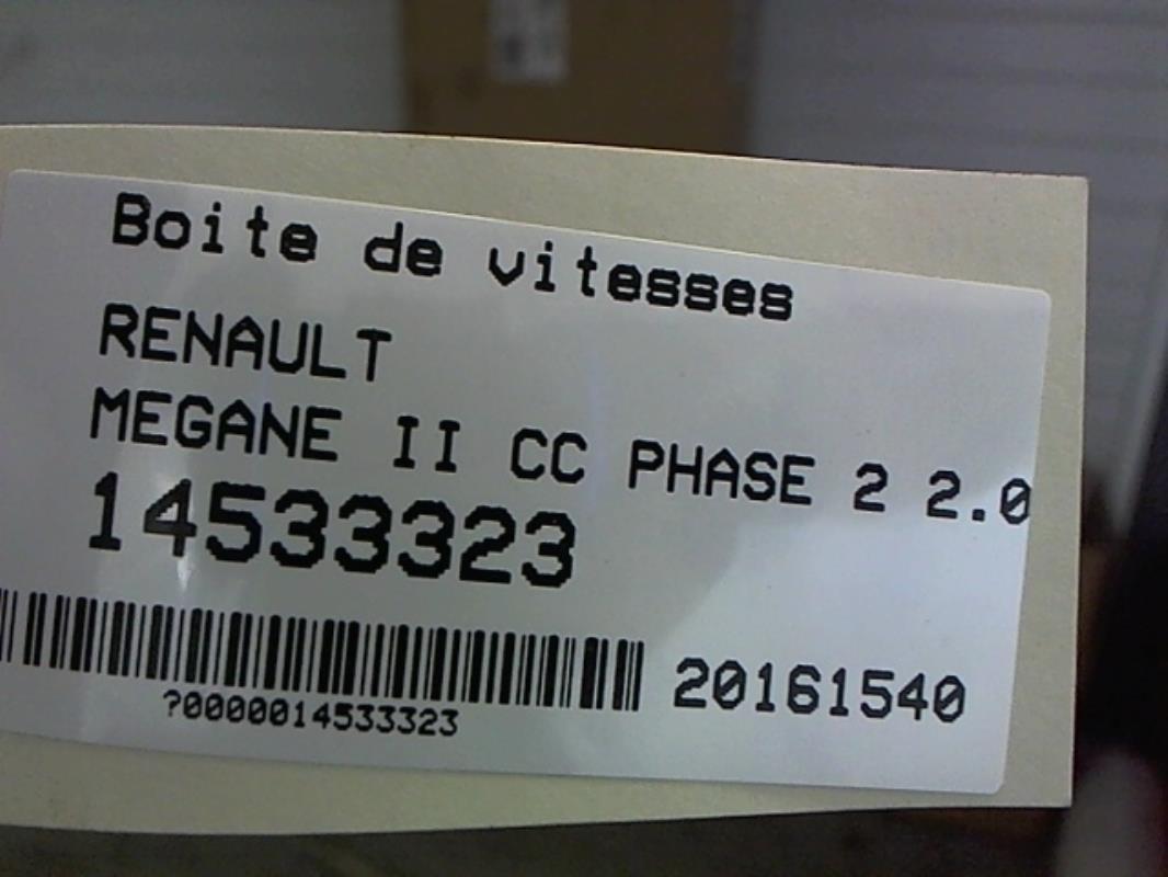 Image Boite de vitesses - RENAULT MEGANE 2