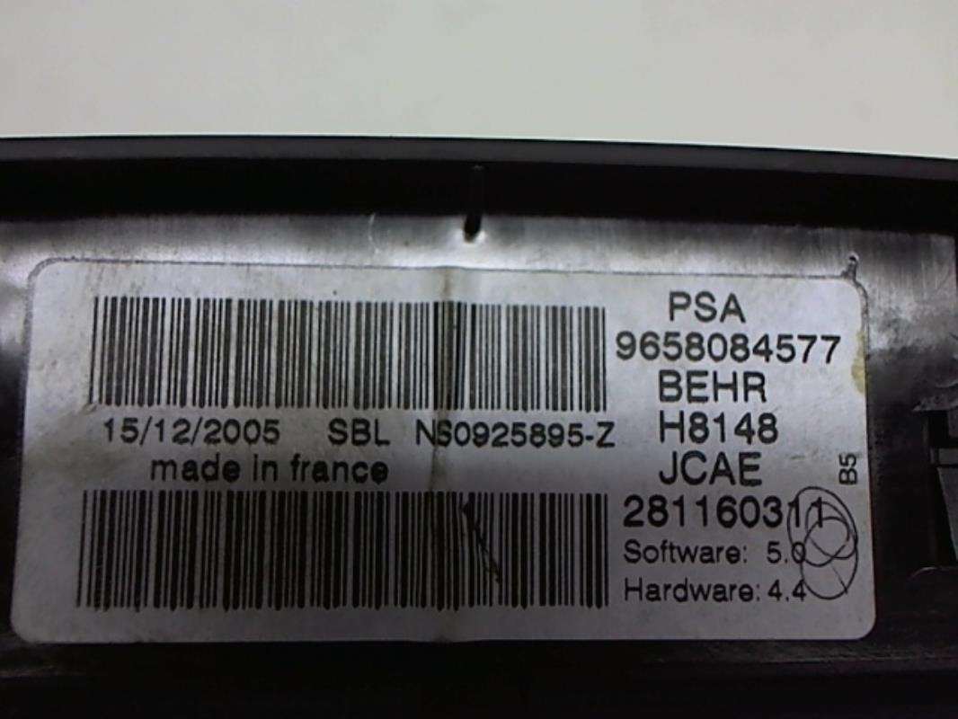 Image Commande chauffage - CITROEN C4 1