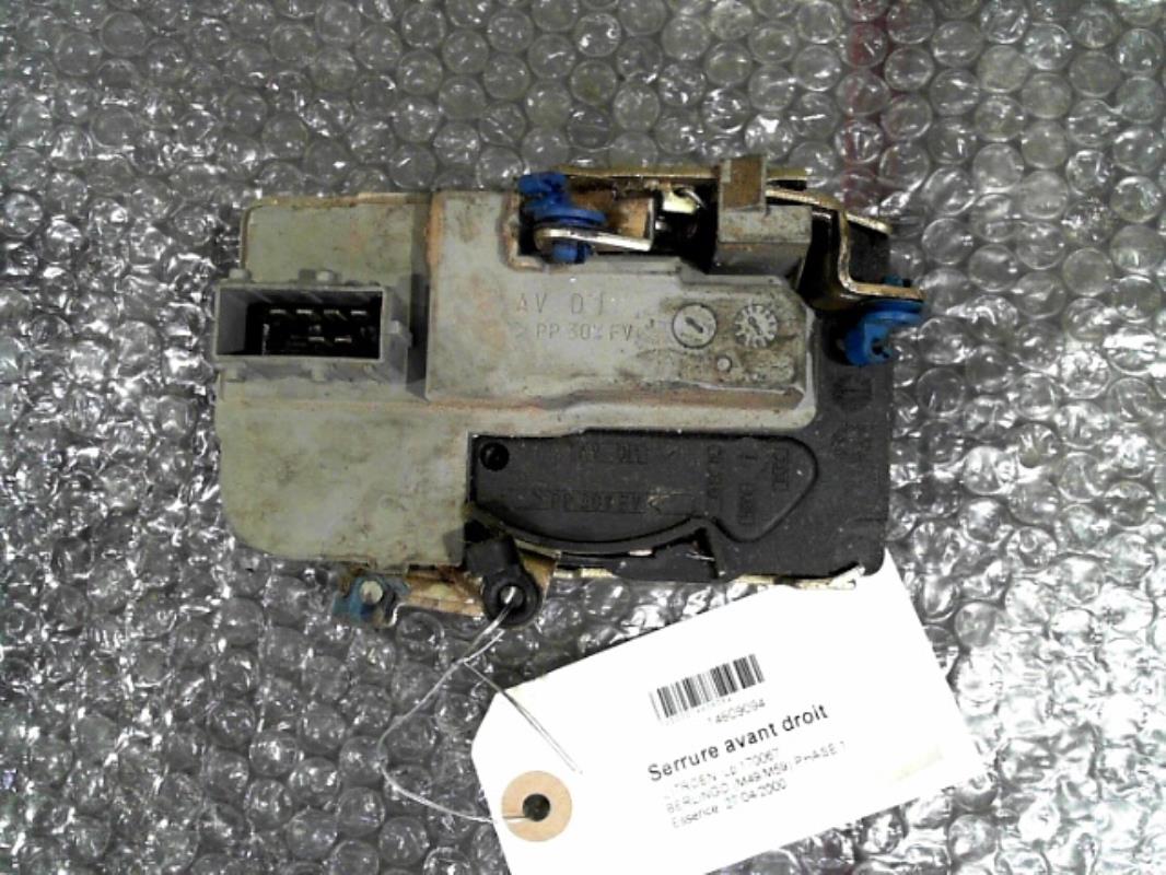 Serrure avant droit CITROEN BERLINGO 1 PHASE 1 Essence - 1