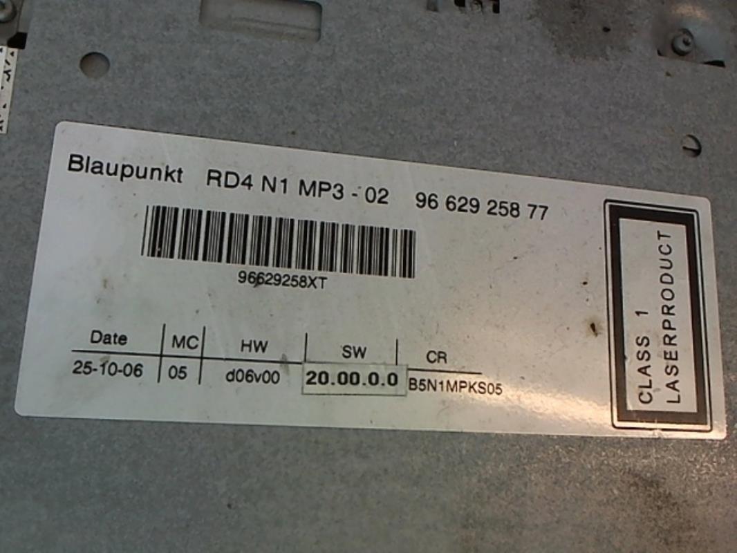 Image Autoradio d'origine - CITROEN C4 1
