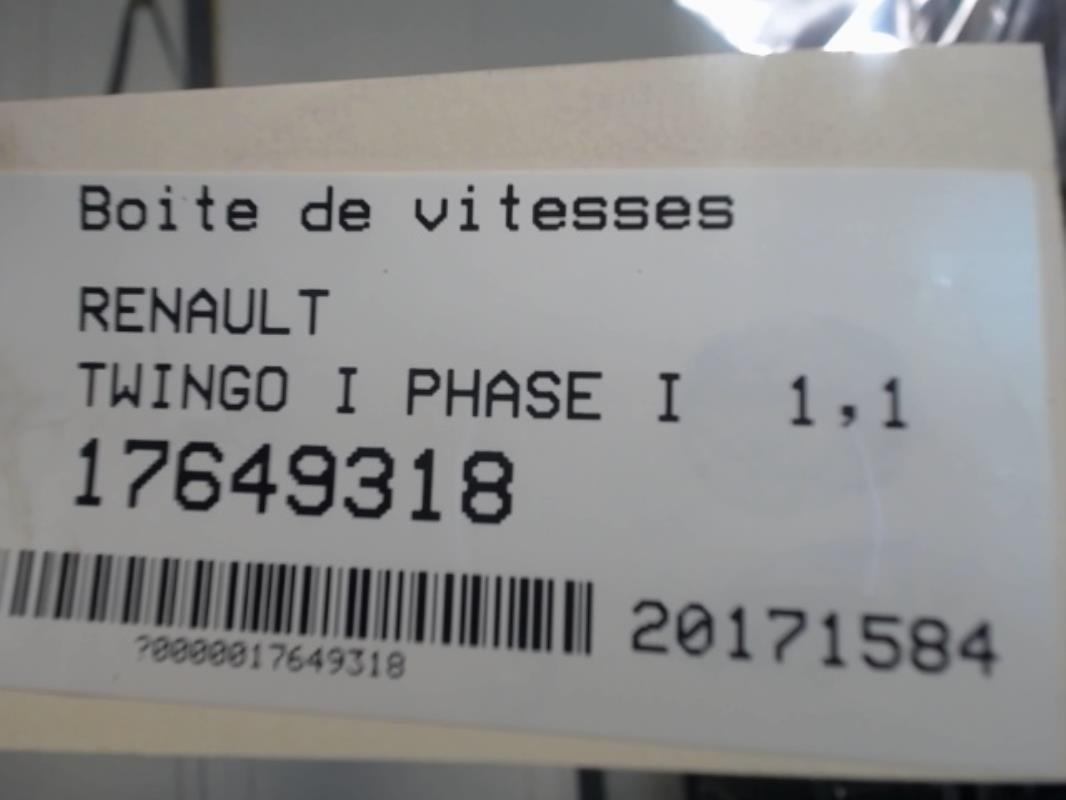 Image Boite de vitesses - RENAULT TWINGO 1