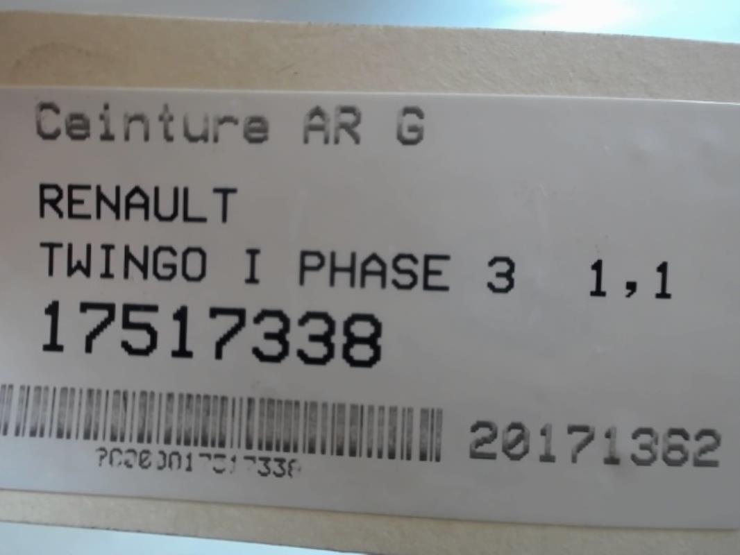 Image Ceinture arriere gauche - RENAULT TWINGO 1