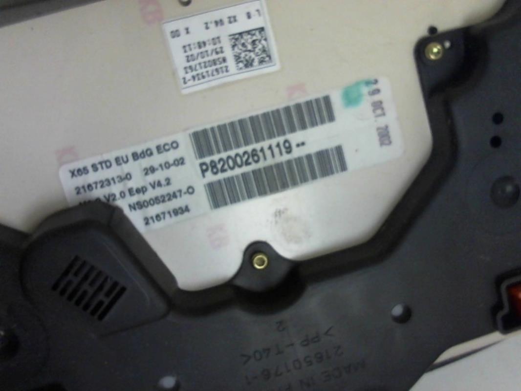 Compteur RENAULT CLIO 2 PHASE 2 Diesel - 1