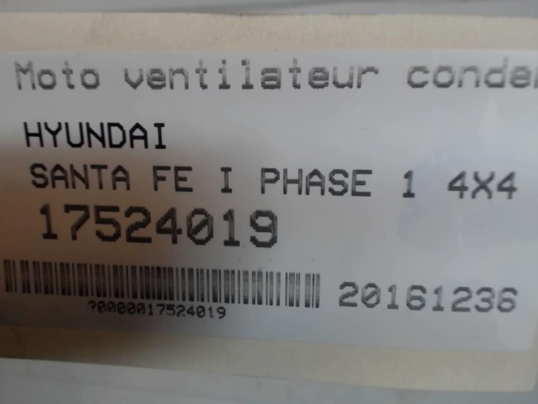 Motoventilatore condensatore HYUNDAI SANTA FE 1 Diésel - 1