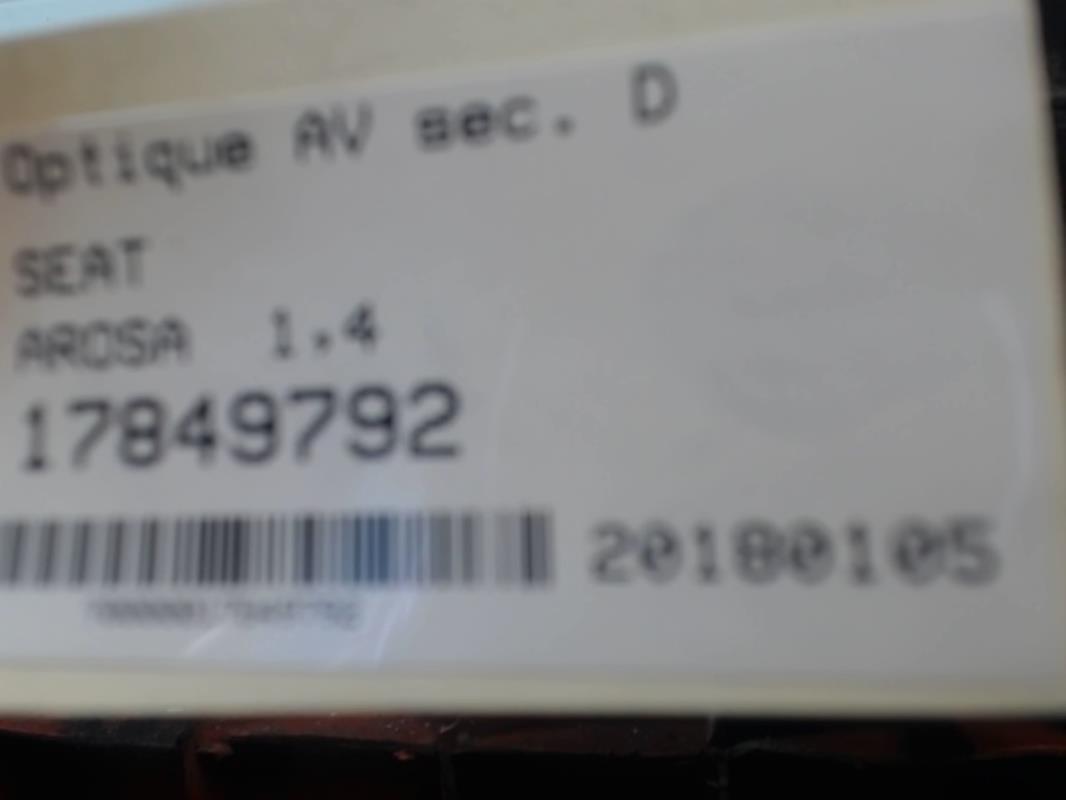 Image Optique avant secondaire droit (feux)(clignotant) - SEAT AROSA