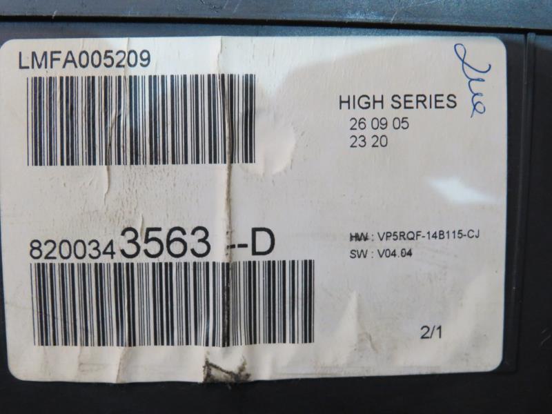 Compteur RENAULT CLIO 3 PHASE 1 Diesel - 1