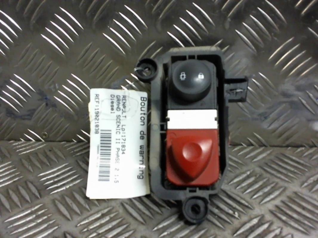 Bouton de warning RENAULT SCENIC 2 PHASE 1 Diesel - 1