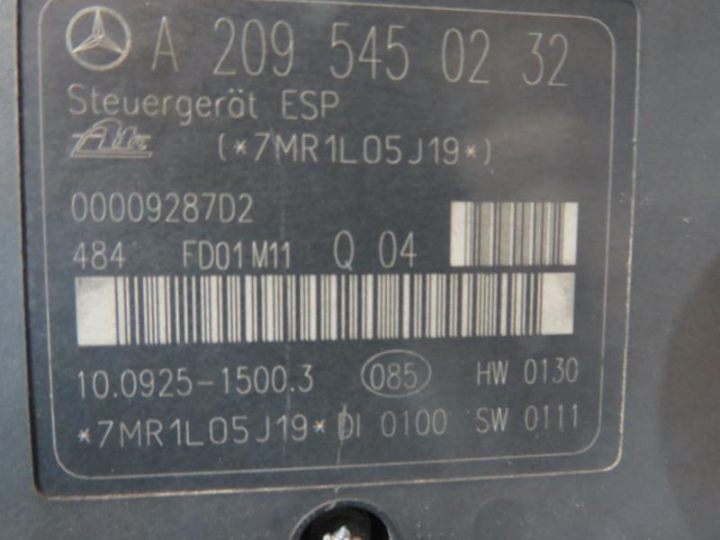 Blocco ABS (antibloccaggio freni) MERCEDES CLASSE C 203 PHASE 1 Diésel - 1