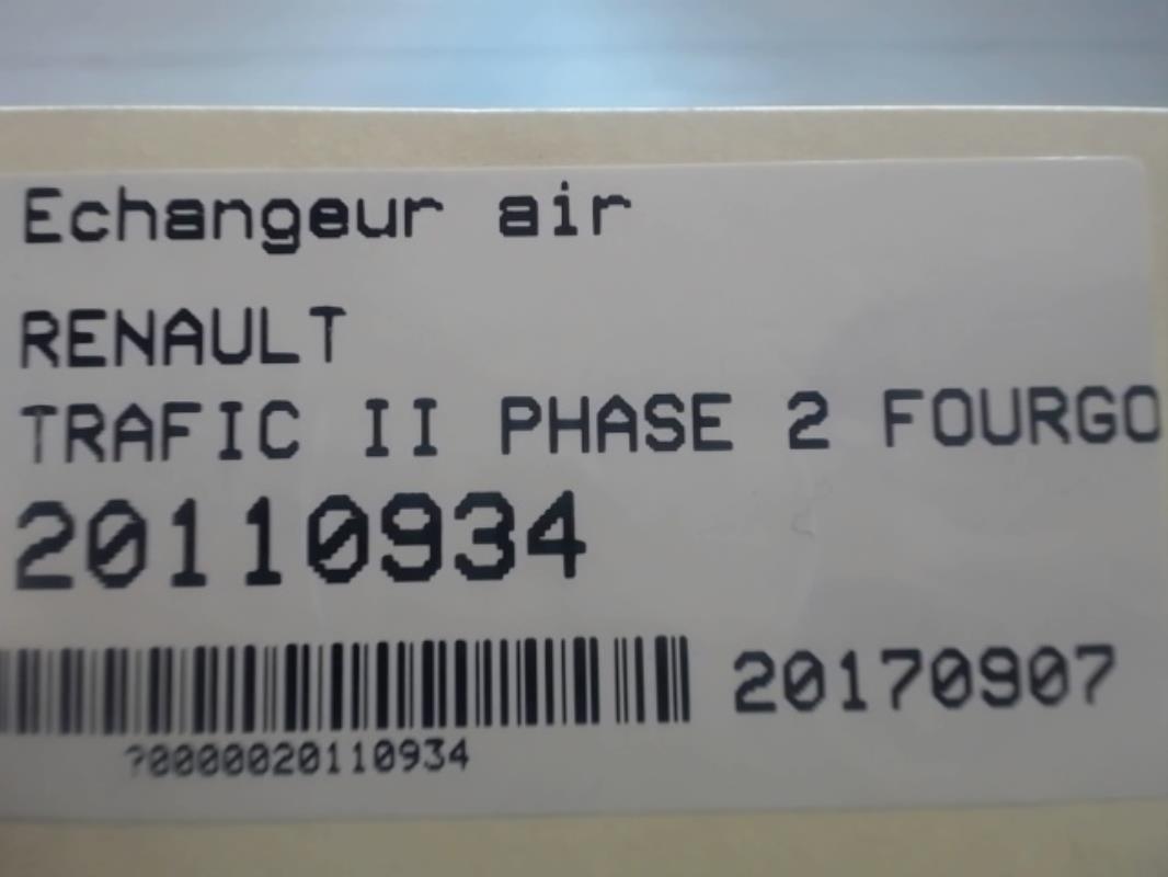Image Echangeur air (Intercooler) - RENAULT TRAFIC 2