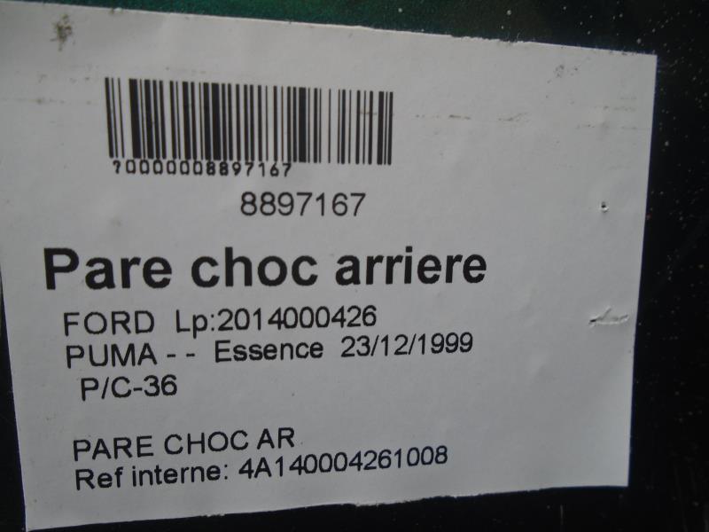 Pare choc arriere FORD PUMA COUPE Essence - 1