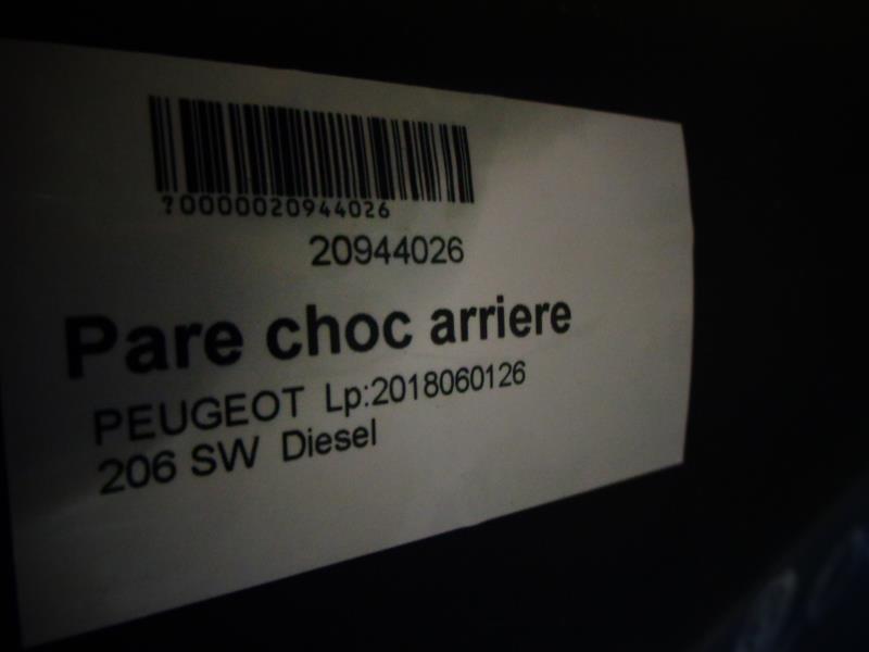 Paraurti posteriore PEUGEOT 206 PHASE 1 BREAK Diésel - 1
