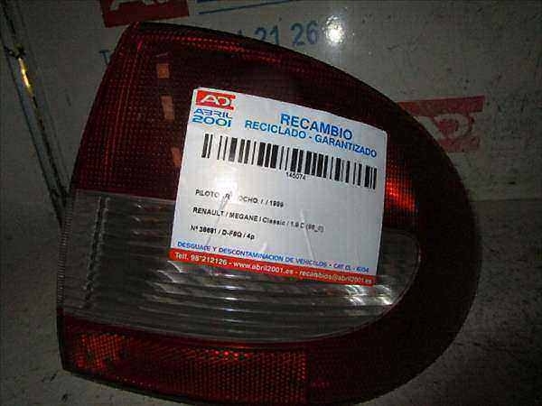Fanale posteriore principale destro (luci) Renault Megane I Classic (LA0) 1.9 D  - 1