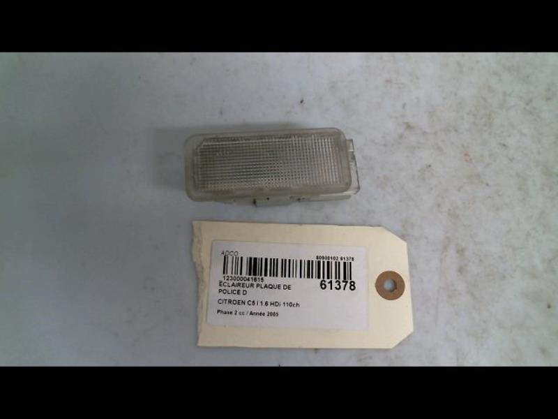 Eclairage de plaque CITROEN C5 1 Diesel - 1