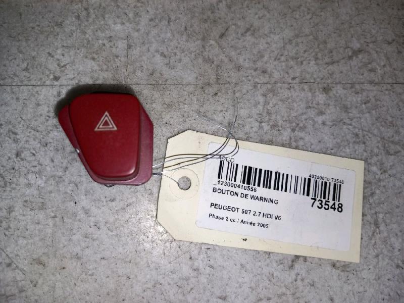 Bouton de warning PEUGEOT 607 Diesel - 1
