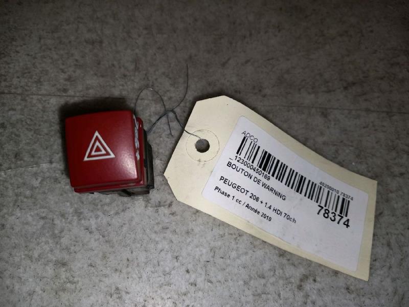 Bouton de warning PEUGEOT 206+ Diesel - 1