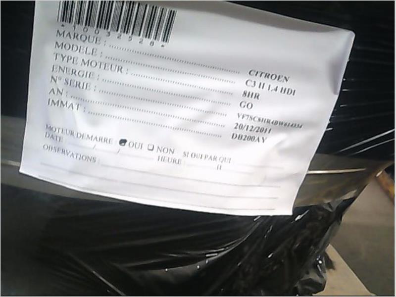 Moteur CITROEN C3 II Diesel - 1