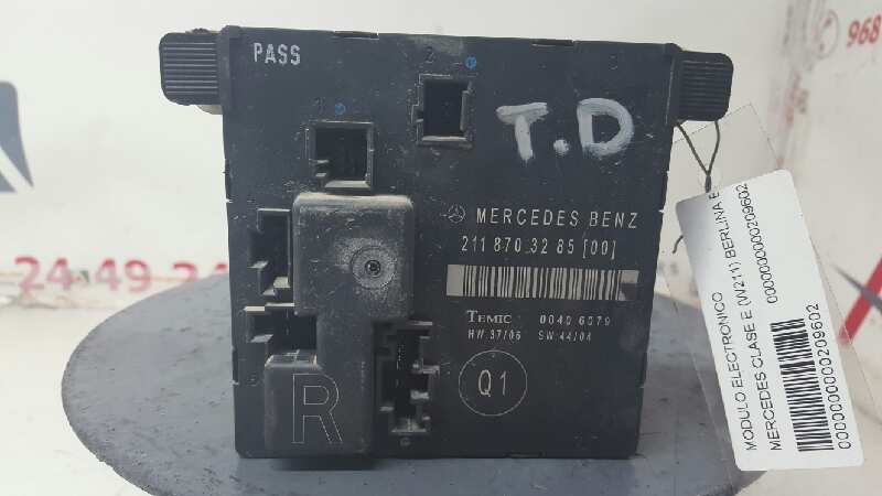 Module électronique MERCEDES-BENZ CLASE E (W211) BERLINA E 320 CDI Diesel - 1