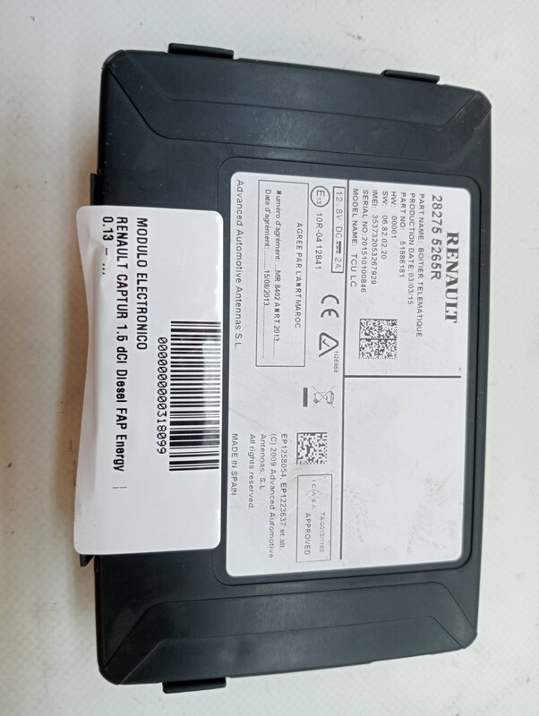 Module électronique RENAULT CAPTUR 1.5 dCi Diesel FAP Energy Diesel - 1