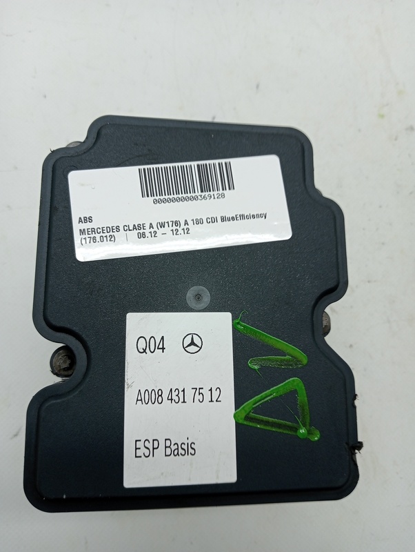 Blocco ABS (antibloccaggio freni) MERCEDES-BENZ CLASE A (W176) A 180 CDI BlueEfficiency Diésel - 1